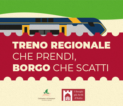 Al via il concorso “Parti, scatta, vinci” del Regionale di Trenitalia con I Borghi più belli d’Italia e Coltivatori di Emozioni